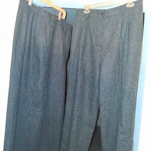 Sag Harbor Charcoal Wool Skirt And Wool Pants